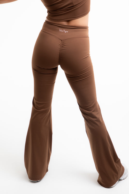 Scrunch Flare High-Waist Leggings